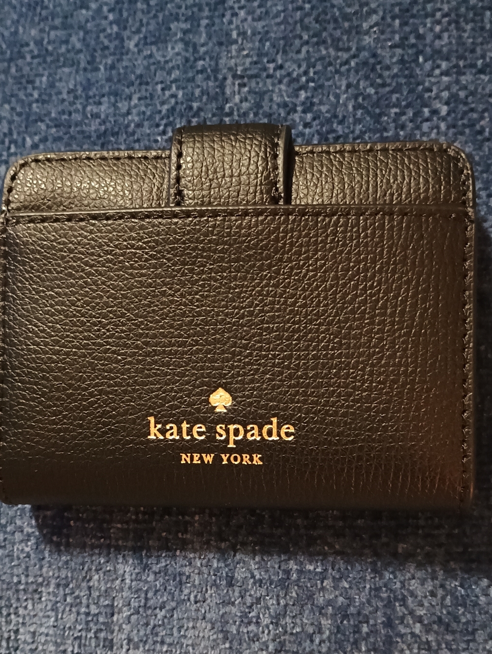 NWTS Kate Spade Phoebe Small Card Holder/ Wallet. Pebbled Black